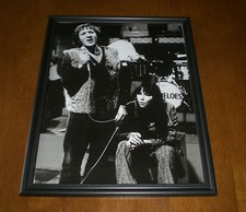 1965 SONNY & CHER PERFORMING FRAMED B&W PRINT