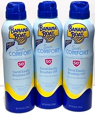 Banana boat Sunscreen Sun Comfort Continues Sun Care SPF 50 6oz  3 PACK