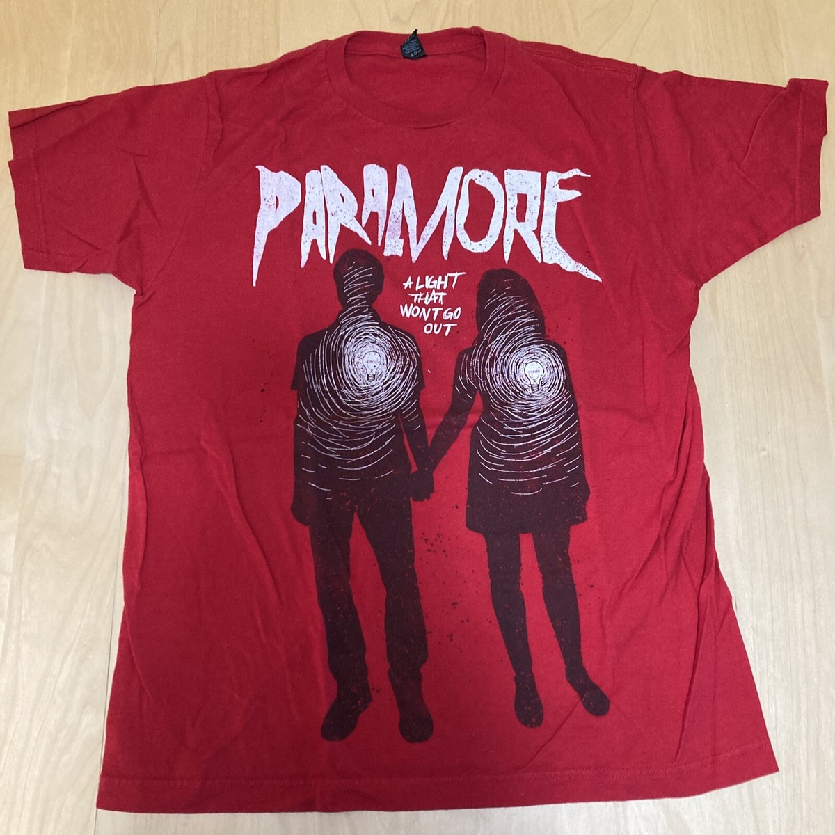 Vintage Paramore “A Light That Won't Go Out” Red T Shirt Hayley