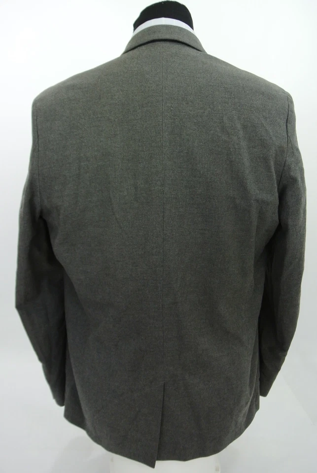 Steven Alan 2 Btn Sport Coat Jacket Gray 100% Cotton Patch Pocket Slim 44 R - Image 3 of 4