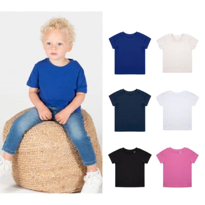 Larkwood Organic T-Shirt LW620 - Kids Crew Neck Short Sleeved Cotton T-shirt