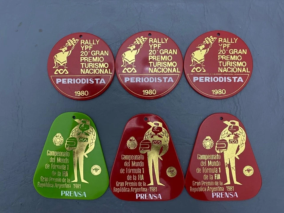 批量 Press Passes F1 阿根廷大奖赛 1981 年拉力赛 WRC 1978 80 87 90 92 赛车运动 — 第 2/4 张图片