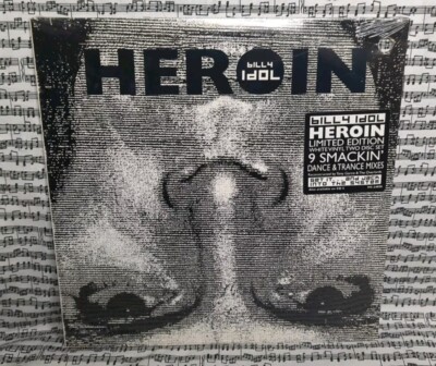 Billy Idol Heroin Vinyl Double 12''  White Vinyl 1993 Promo Factory Sealed LP 
