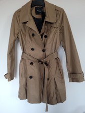 Women's Jane Norman Trench Camel Color Size 12 New