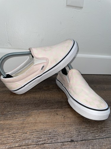 pink checkered vans men