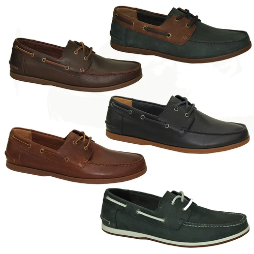 Clarks boat shoes men's collection Morven sail boat shoes deck shoes moccasins