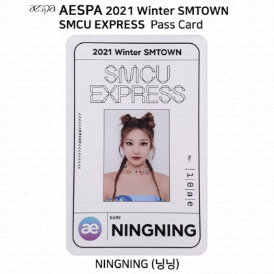 Aespa 2021 Winter SMTOWN SMCU Express Photocard Passcard KPOP K