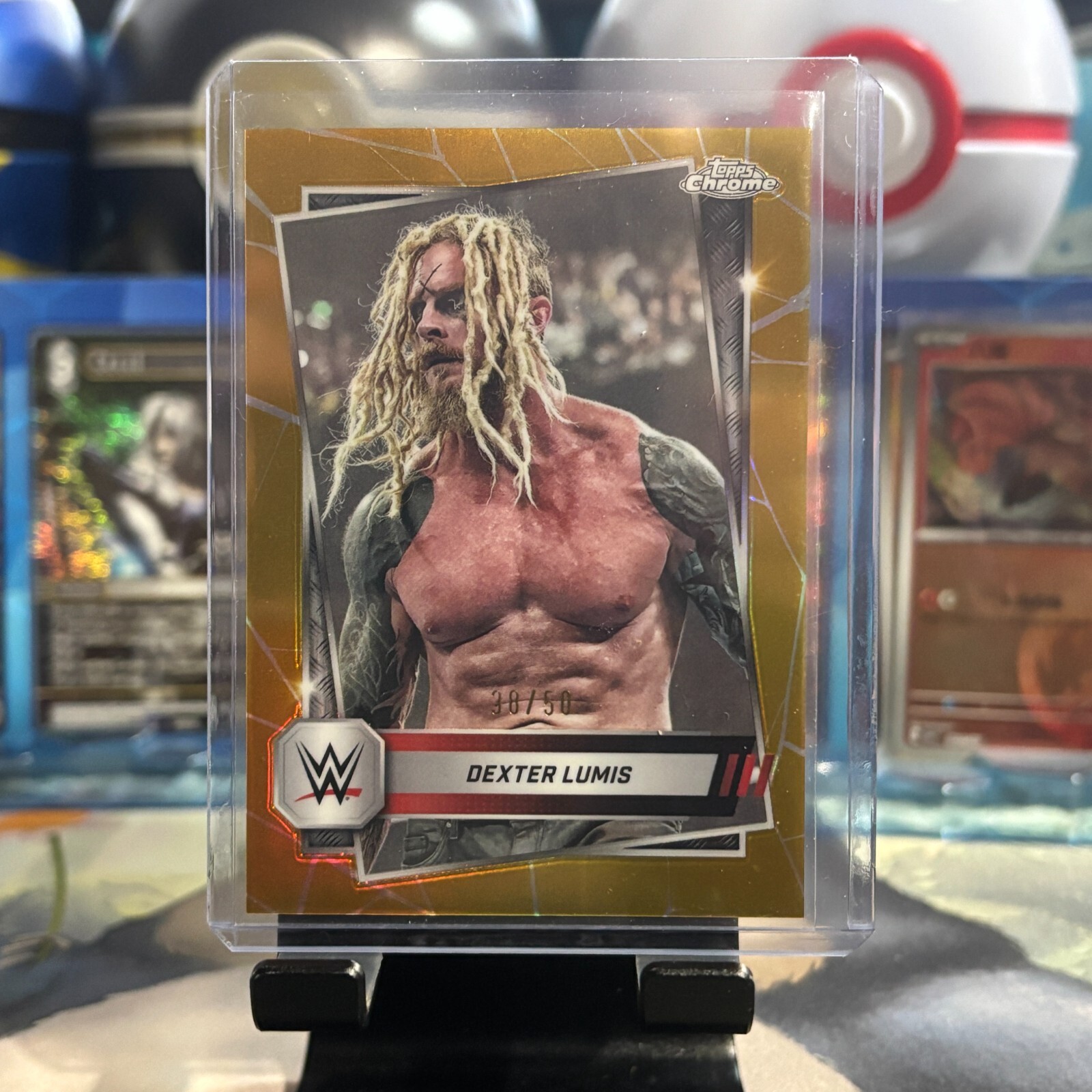 Dexter Lumis | #40 | 2025 Topps Chrome WWE | Gold Refractor 38/50