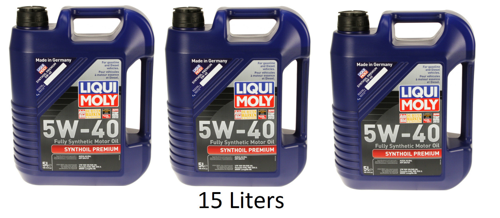 15Liters LUBRO MOLY (2041) Synthoil Full Synthetic Motor Oil 5W40 eBay