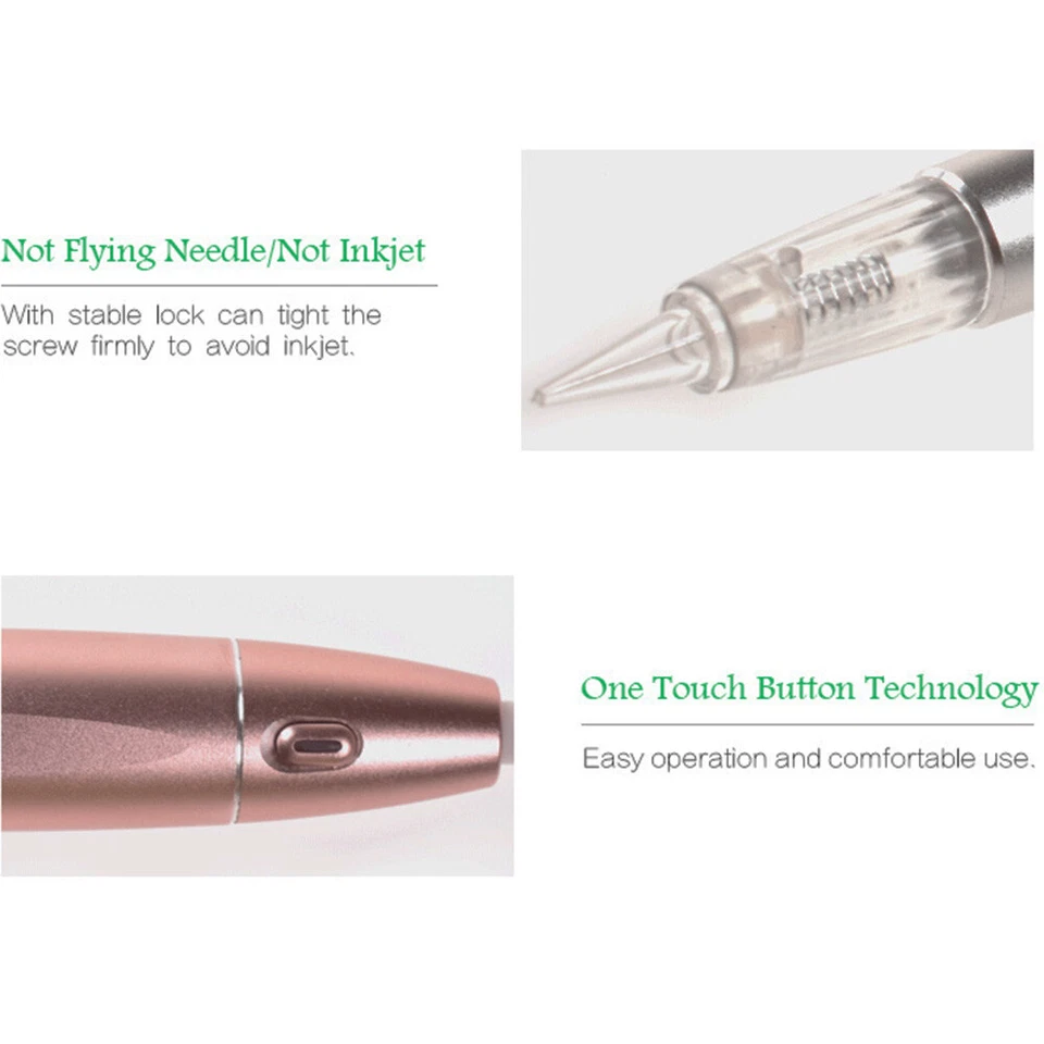 Macchina per tatuaggi penna microblading trucco semipermanente per sopracciglia labbra eyeliner  - Immagine 3 di 4