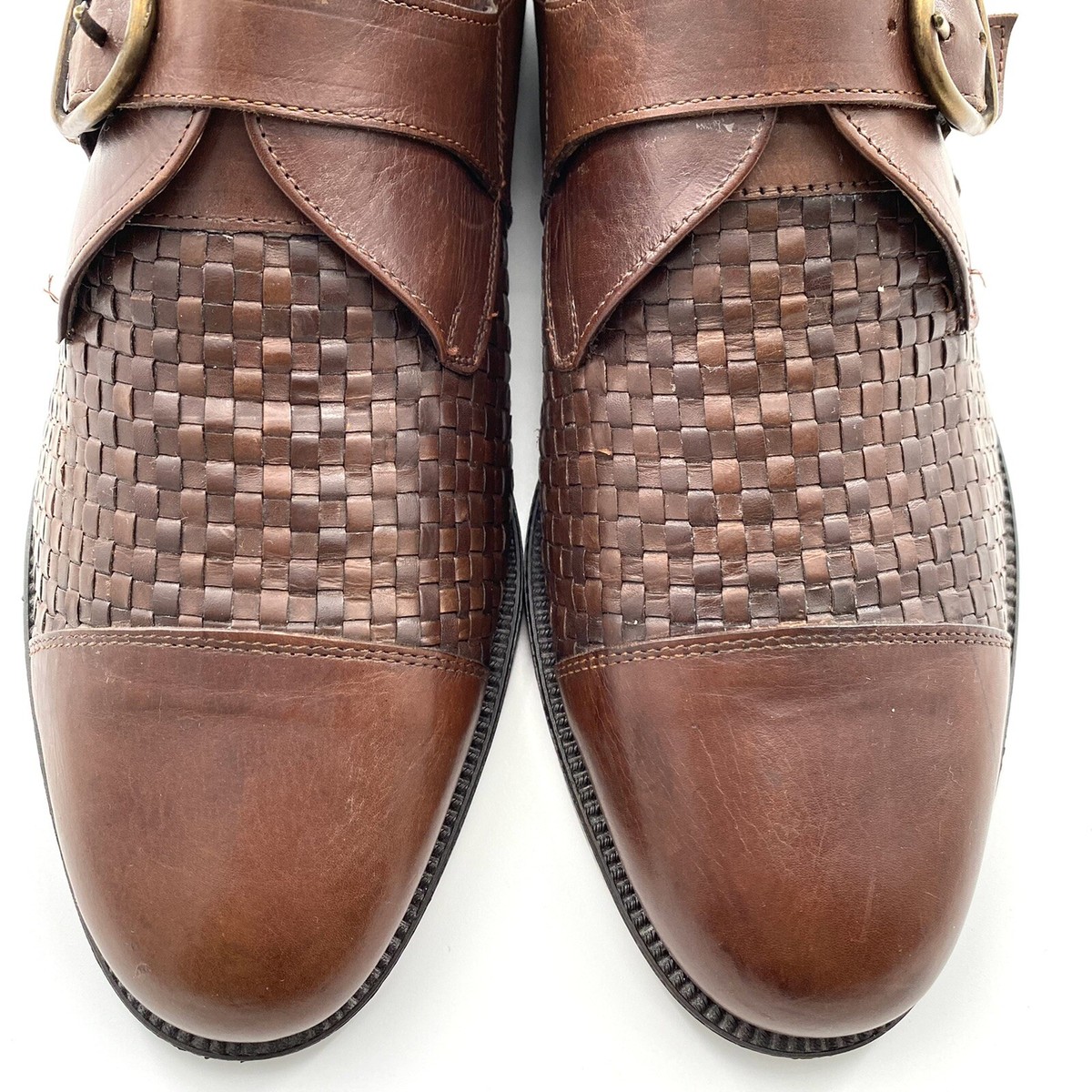 Bill Blass Men’s Black Leather Monk Strap Shoes size 12 D TLB Mallorca | Men main image 2