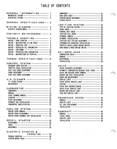 4 Stroke 153cc Engine Service Workshop Manual Kawasaki FC150V OHV - Picture 11 of 18