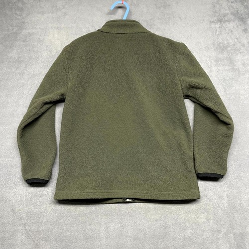 Polo Ralph Lauren Fleece Jacket Boy 6 Olive Green Mock Neck Long Sleeve Full Zip - Picture 7 of 8