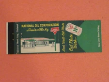 National Oil Corporation / Conoco Matchbook Cover - Petroliana