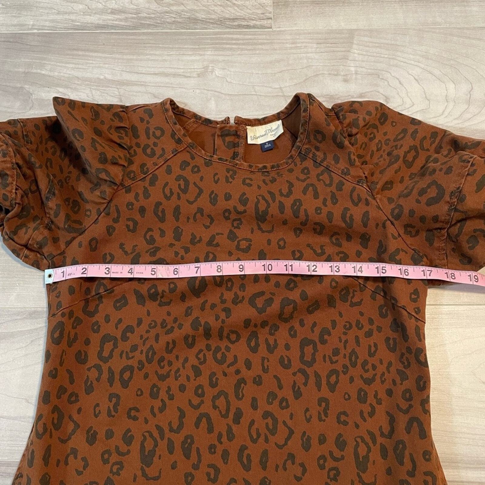Universal Thread Brown & Black Leopard Print Dres… - image 13