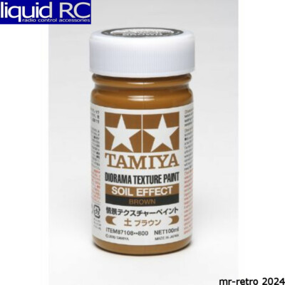 Tamiya USA TAM87108 Diorama Texture Paint 100ml Soil Effect: Brown