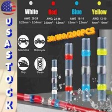 Solder Seal Sleeve Heat Shrink Butt Wire Connectors Terminals Waterproof 200-50X