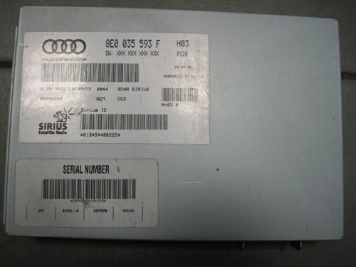 Audi A4 VW Beetle Golf Jetta Sirius Satellite Radio Module 8E0035593F