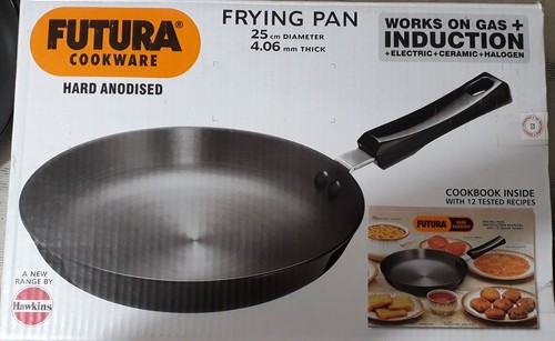 Hawkins Futura Cookware Hard Anodized Fry Pan Work on Gas Induction 25 cm - Picture 2 of 6