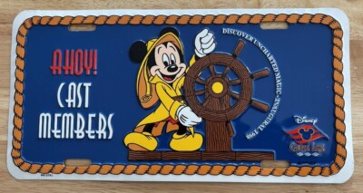Disney Cruise Line 1998 ナンバープレート 1998 DISNEY CRUISE LINE DISCOVER UNCHARTED MAGIC INAUGURAL BOOSTER