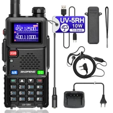 BAOFENG UV-5RH TRUE TRI BAND COPY FREQUENCY HAM RADIO WALKIE TALKIE+USB CABLE US