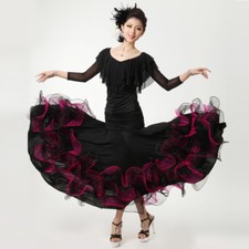 NEW Latin salsa tango rumba Cha cha Ballroom Dance Dress Top Skirt N051