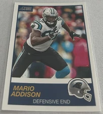2019 Panini Score Football Mario Addison Carolina Panthers base card #262