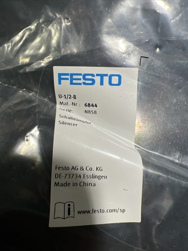 1pc brand new festo U-1/2-B U-1/2-B 6844 silencer new in pkg - Picture 2 of 3