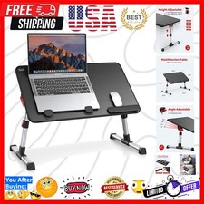 Compact and Stylish Laptop Desk - Adjustable Height for Comfort and Convenience
