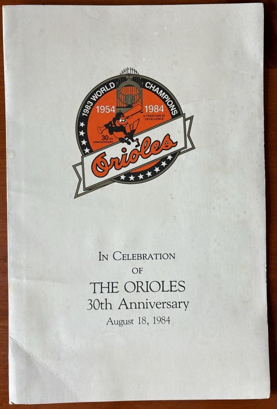 Orioles 30th Anniversary Celebration 1954-1984 Folder Poster & 1983 World Series