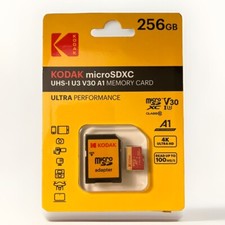 New KODAK Memory Card 256GB U3 4K Micro SD Card 256GB Microsd UH Ultra Fast