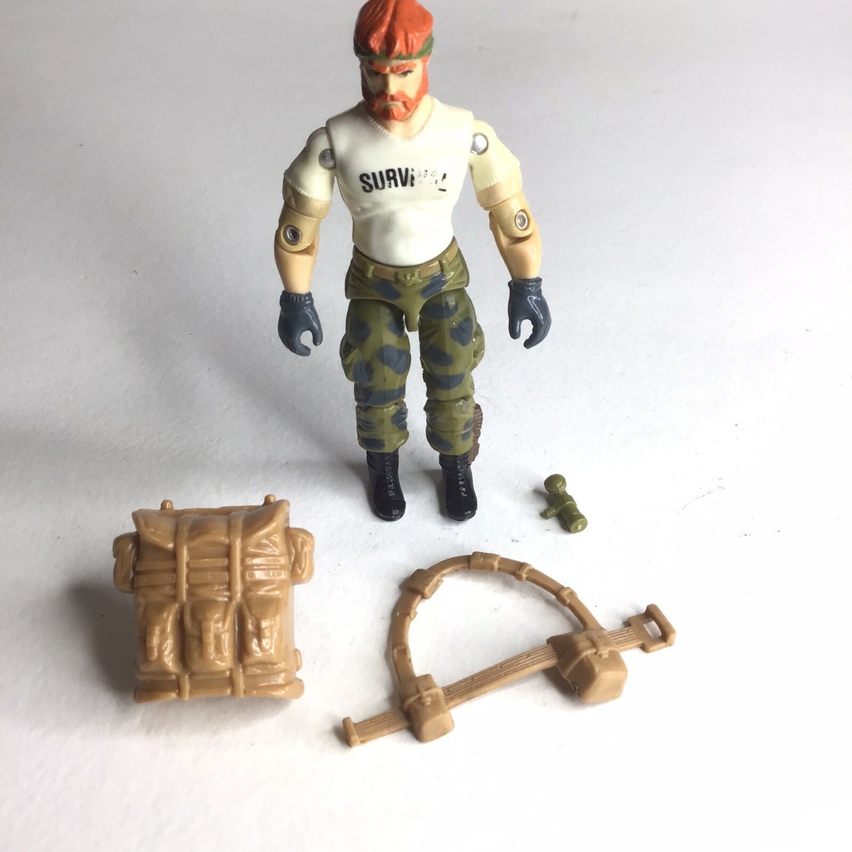 Outback V1 GI JOE Vintage 3.75” ARAH 1987 W/ Backpack, Strap