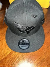 PAPER PLANES ROC NATION TRIPLE BLACK 9FIFTY FIT W PIN JAY-Z HAT