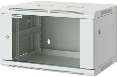 Intellinet Wandverteiler 19 Zoll 6HE 600x600 mm grau, montiert