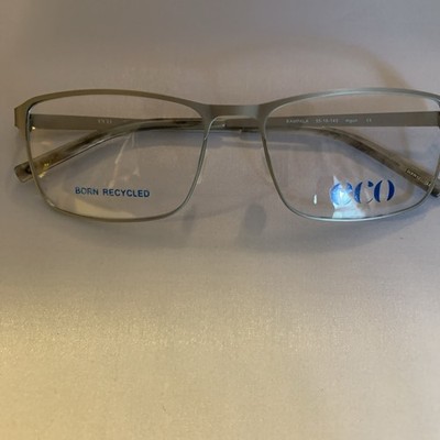 NEW ECO BY MODO BORN RECYCLED EYEGLASS FRAMES KAMPALA 55-16-140 MATTE GUNMETAL