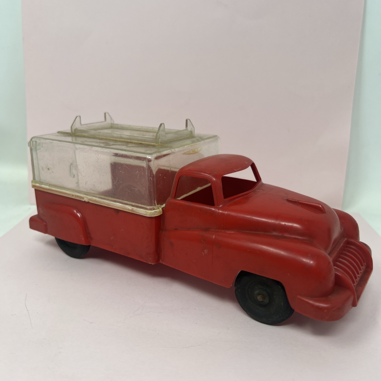 Vintage Plastic 1950s Ideal Television Sales-Service 8" Toy Truck - Image 5