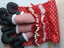 Christmas Table Runner Dangling Feet Design 12×76 ins Christmas In July