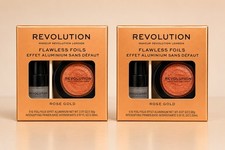 2x Revolution Flawless Foils Eyeshadow - Rose...