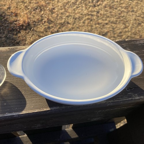 2 VINTAGE CORNING WARE P-14-B BOWLS W/ P-14-PC Storage & (2) P-14-C Glass Lids - Picture 4 of 14