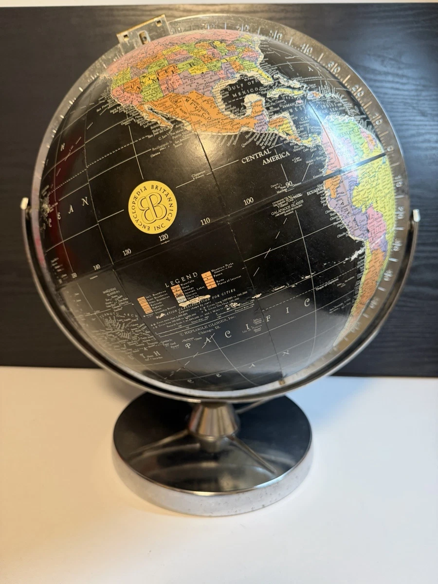 アメリカ製 ヴィンテージ地球儀 REPLOGLE GLOBES Replogle Black Antique World Globes & Celestial Globes for sale | eBay