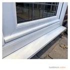 800mm weather bar white with fixings and end caps