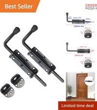 Heavy Duty Spring Loaded Latch Pin 8.5 Inch Outdoor Indoor Door Lock Security