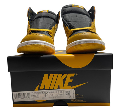 Nike Air Jordan 1 Retro High OG Pollen Black Yellow 555088-701 Men's 5.5 NEW