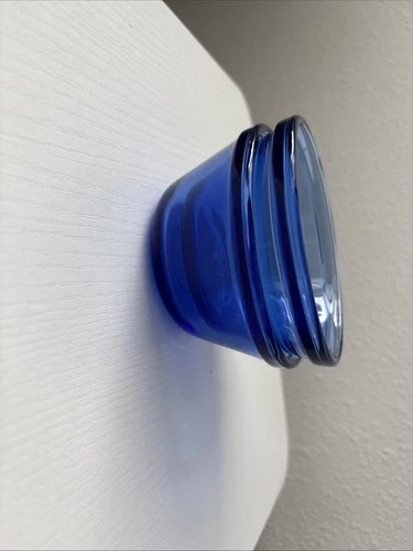 Set of 2 Vintage Cobalt Blue Anchor Hocking Custard Cups 6oz