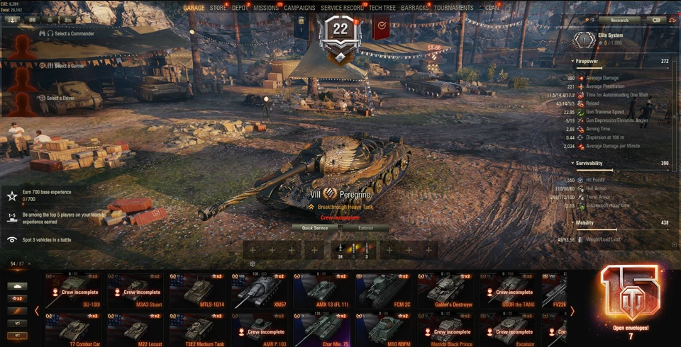 WORLD OF TANKS ACCOUNT(EU)/ Kampfpanzer 07 P(E), Char Mle. XM57/ 50 Mil Credits! - Image 4 of 4