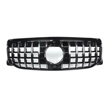 GT Style Grill Front Grille for 2020-2022 Mercedes Benz X247 GLB-CLASS Chrome