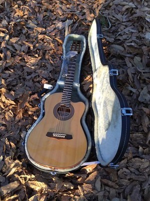 E-Akustikgitarre Aria Pro II Natural mit Hartschalenkoffer