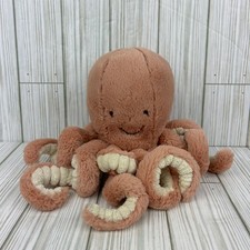 Jellycat London Odell Octopus 10" Stretch Tentacles Plush Stuffed Animal Pink