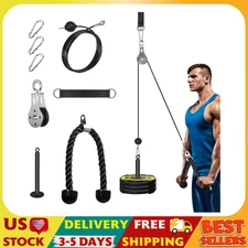 Pulley System for Home Gym, Cable Pulley System Gym for LAT Pulldown Cable Machi