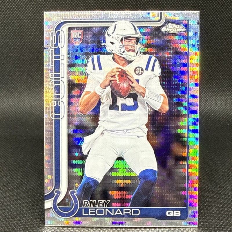 2025 Topps Chrome Football - Riley Leonard Pulsar Rookie RC #318 Colts 🏈